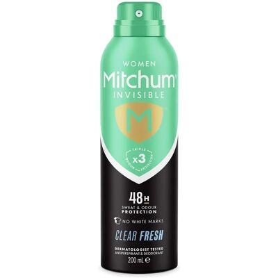 Mitchum Femmes Invisible 48H Protecteur - Spray Frais Transparent - Publicité Mitchum Femmes Invisible 48H Protecteur - Spray Frais Transparent - Publicité