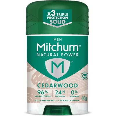 Mitchum - 24HR Natural Vegan - Cedarwood - Deodorant Stick Mitchum - 24HR Natural Vegan - Cedarwood - Deodorant Stick
