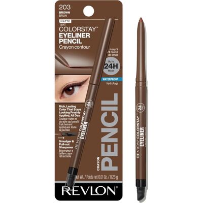Revlon Brown Colorstay Eyeliner - Eyeliner - Waterproof, 0.01 Oz Revlon Brown Colorstay Eyeliner - Eyeliner - Waterproof, 0.01 Oz