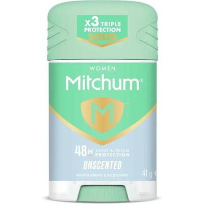 Déodorant en stick Mitchum sans parfum 41g - Femmes - Publicité Déodorant en stick Mitchum sans parfum 41g - Femmes - Publicité