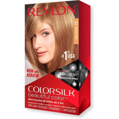 Revlon Dark Blonde 61 Hair Colour - Permanent, Ammonia-Free Revlon Dark Blonde 61 Hair Colour - Permanent, Ammonia-Free