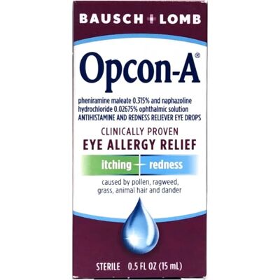 Bausch & Lomb - Opcon-A - 0.5 oz - Eye Drops Bausch & Lomb - Opcon-A - 0.5 oz - Eye Drops