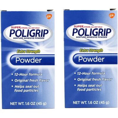 Poli-Grip Super Denture Adhesive Powder - Denture Adhesive Powder Poli-Grip Super Denture Adhesive Powder - Denture Adhesive Powder