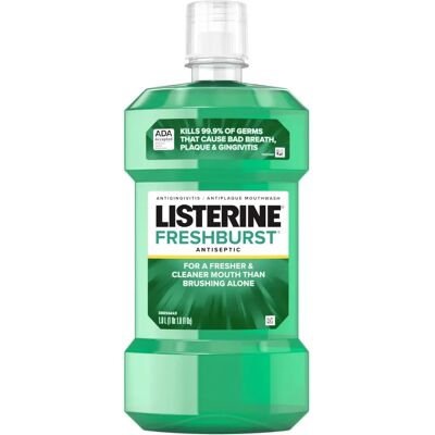 Listerine Fresh Burst Antiseptic Mouthwash - Mouthwash Listerine Fresh Burst Antiseptic Mouthwash - Mouthwash