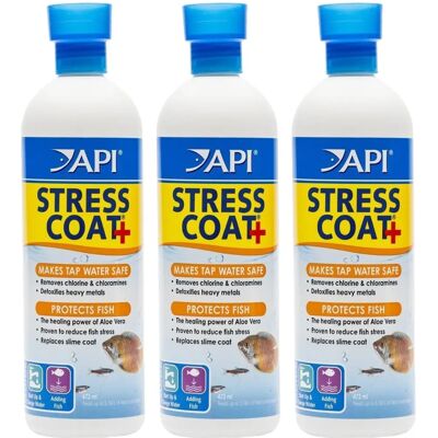 API Stress Coat Remedy - Conditionneur d’eau - 16 oz - Publicité API Stress Coat Remedy - Conditionneur d’eau - 16 oz - Publicité