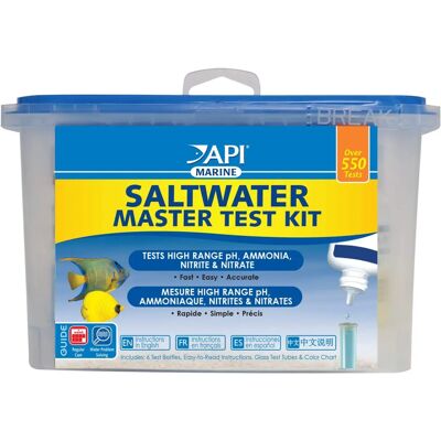 API Saltwater Master Test Kit - 550 Tests for Aquarium API Saltwater Master Test Kit - 550 Tests for Aquarium