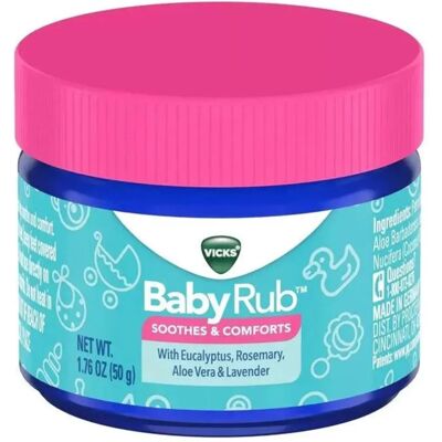 Vicks Baby Rub - Baby Rub Ointment - Soothing Baby Skin Care Vicks Baby Rub - Baby Rub Ointment - Soothing Baby Skin Care