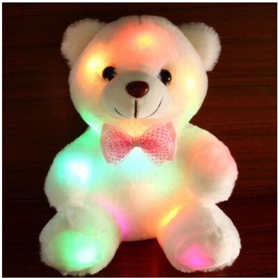 Unbranded White 22cm LED Flash Teddy Bear Plush Hug Toy - Teddy Bear Plush Toy Unbranded White 22cm LED Flash Teddy Bear Plush Hug Toy - Teddy Bear Plush Toy