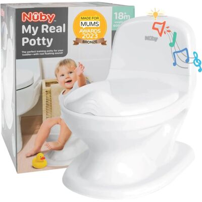 Nuby My Real Potty Mini Size Toilet - Potty Training Toilet Nuby My Real Potty Mini Size Toilet - Potty Training Toilet