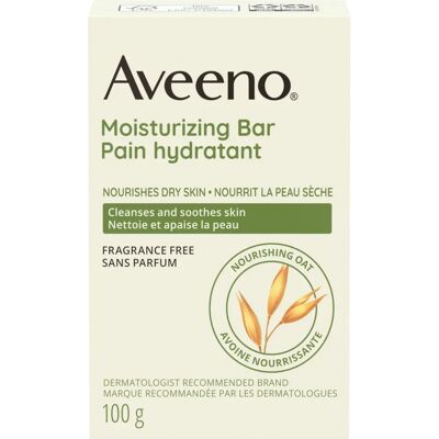 Aveeno Active Naturals Barre Hydratante - Peau Sèche - Publicité Aveeno Active Naturals Barre Hydratante - Peau Sèche - Publicité