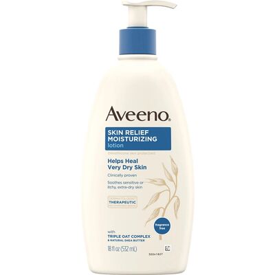 Aveeno - Skin Relief - Fragrance-Free - Moisturizing Lotion Aveeno - Skin Relief - Fragrance-Free - Moisturizing Lotion