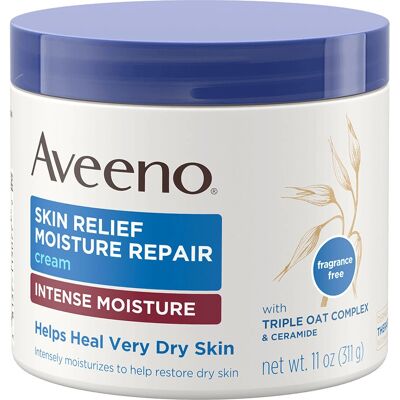 Aveeno Crème Hydratante Unisexe - Soulagement de la Peau - Réparation de l'Humidité - 11 Oz - Publicité Aveeno Crème Hydratante Unisexe - Soulagement de la Peau - Réparation de l'Humidité - 11 Oz - Publicité