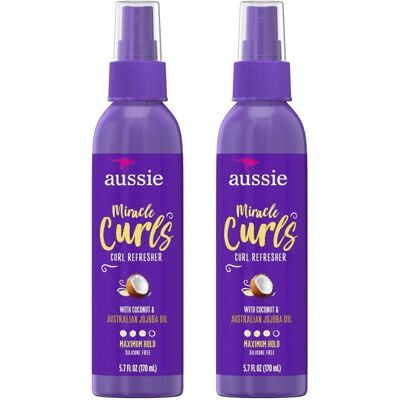 Aussie Miracle Curls Curl Refresher - Spray revitalizador para cachos - Max Hold - 170 ml Aussie Miracle Curls Curl Refresher - Spray revitalizador para cachos - Max Hold - 170 ml