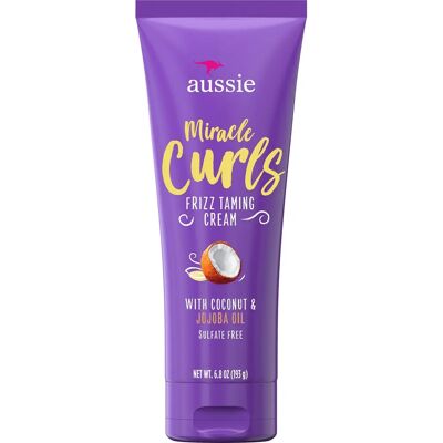 Aussie Miracle Curls Crème Anti-Frizz - Type de Boucle - Publicité Aussie Miracle Curls Crème Anti-Frizz - Type de Boucle - Publicité