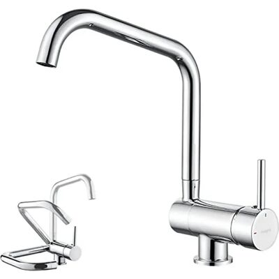 IBERGRIF M22106 Robinet de cuisine pliable - Mélangeur d'évier - Publicité IBERGRIF M22106 Robinet de cuisine pliable - Mélangeur d'évier - Publicité
