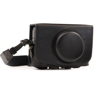 Funda de couro MegaGear MG1173 para Canon PowerShot SX740 HS - Preto Funda de couro MegaGear MG1173 para Canon PowerShot SX740 HS - Preto