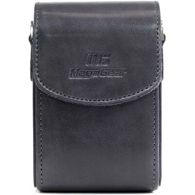 MegaGear MG1215 Leather Camera Case - Grey - Compact Camera Case MegaGear MG1215 Leather Camera Case - Grey - Compact Camera Case