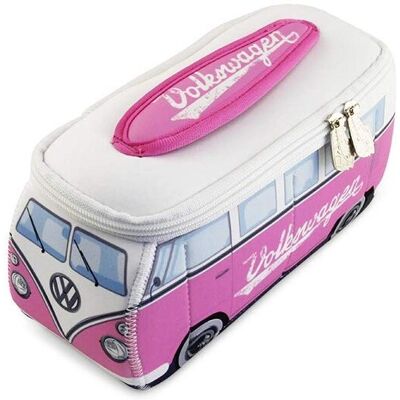 Trousse en néoprène rose VW T1 - 23x11x8cm - Transporteur - Publicité Trousse en néoprène rose VW T1 - 23x11x8cm - Transporteur - Publicité