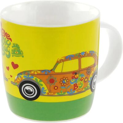 BRISA - VW Beetle - Porcelaine osseuse - Fleur Tasse - Publicité BRISA - VW Beetle - Porcelaine osseuse - Fleur Tasse - Publicité