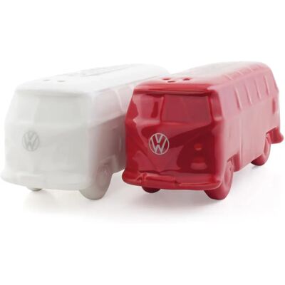 Volkswagen Bus Salt & Pepper Shakers - Red & White - Gift Box - Camper Van Volkswagen Bus Salt & Pepper Shakers - Red & White - Gift Box - Camper Van