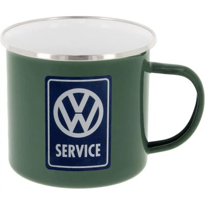 VW Collection Emaille Tasse Grey - 500ml - Kaffeetasse VW Collection Emaille Tasse Grey - 500ml - Kaffeetasse