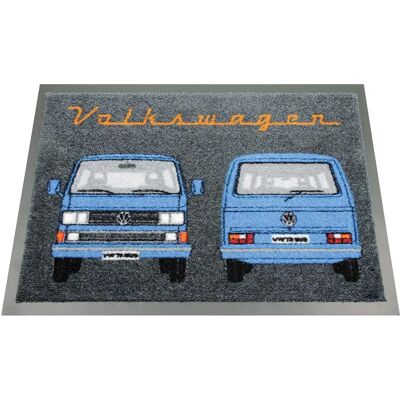 VW Collection - VW T3 blau - 70x50cm - 100% Nylon - Doormat - Publicité VW Collection - VW T3 blau - 70x50cm - 100% Nylon - Doormat - Publicité
