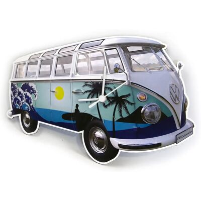 Volkswagen T1 Bulli Surf Wandklok - 28x18x2,5cm - Gemaakt in Duitsland Volkswagen T1 Bulli Surf Wandklok - 28x18x2,5cm - Gemaakt in Duitsland