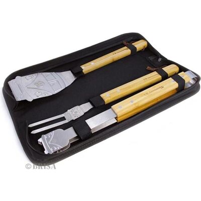 Volkswagen T1 Grillbesteck Bambus / Edelstahl - BBQ Set Volkswagen T1 Grillbesteck Bambus / Edelstahl - BBQ Set