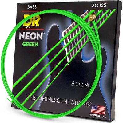 Cordes de Basse Neon Vert - Acier Nickel, 30-125 - Publicité Cordes de Basse Neon Vert - Acier Nickel, 30-125 - Publicité