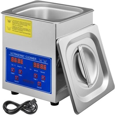 Vevor nettoyeur à ultrasons 1.3L - Nettoyage profond 40kHz Acier inoxydable industriel - Publicité Vevor nettoyeur à ultrasons 1.3L - Nettoyage profond 40kHz Acier inoxydable industriel - Publicité