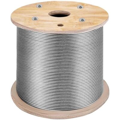 VEVOR Edelstahl Drahtseil 300M 1x19, Robust, Außenbereich - Drahtseil VEVOR Edelstahl Drahtseil 300M 1x19, Robust, Außenbereich - Drahtseil