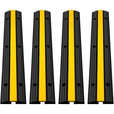 Vevor Pack de 4 Rampes de Protection de Câbles - Barrière de Sécurité pour Câbles - Publicité Vevor Pack de 4 Rampes de Protection de Câbles - Barrière de Sécurité pour Câbles - Publicité