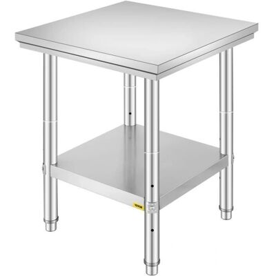 Vevor Edelstahl-Arbeitsbank - 60x60x80 cm NSF für Gewerbe Vevor Edelstahl-Arbeitsbank - 60x60x80 cm NSF für Gewerbe