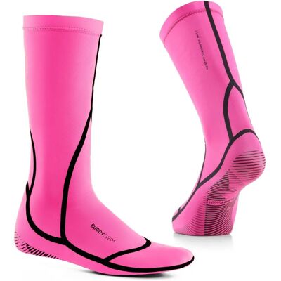 Buddyswim Calcetines Neopreno Rosa 2.5mm Trilaminate Warmth - Natación en aguas abiertas Buddyswim Calcetines Neopreno Rosa 2.5mm Trilaminate Warmth - Natación en aguas abiertas