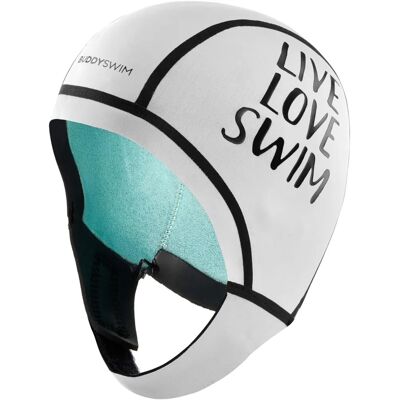 Bonnet de natation en néoprène Buddyswim - 2.5mm, Ergonomique, Imperméable - Publicité Bonnet de natation en néoprène Buddyswim - 2.5mm, Ergonomique, Imperméable - Publicité