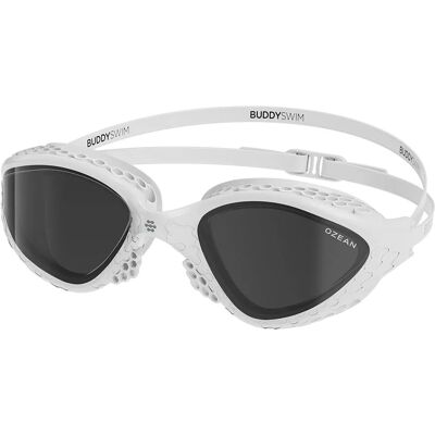 Buddyswim Ozean White / Smoke Unisex Swimming Goggles - Water Sports Equipment Buddyswim Ozean White / Smoke Unisex Swimming Goggles - Water Sports Equipment