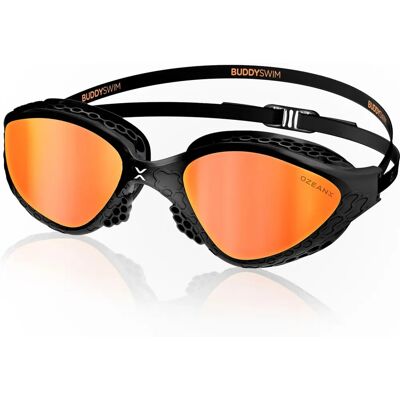 Buddyswim OzeanX Mirror Black / Orange Unisex Swim Goggles Buddyswim OzeanX Mirror Black / Orange Unisex Swim Goggles