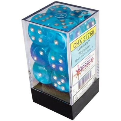 Chessex 16mm D6 Luminary Würfelblock Grün Weiß - Würfel Chessex 16mm D6 Luminary Würfelblock Grün Weiß - Würfel
