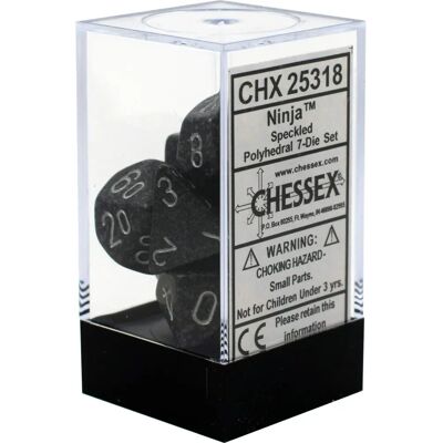 Chessex NINJA D7 Kropenatott, Éles Szélű Kockák - Típus Chessex NINJA D7 Kropenatott, Éles Szélű Kockák - Típus