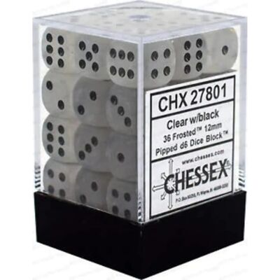 Chessex Modèle 12 mm Dés Frostés - Dés - Publicité Chessex Modèle 12 mm Dés Frostés - Dés - Publicité