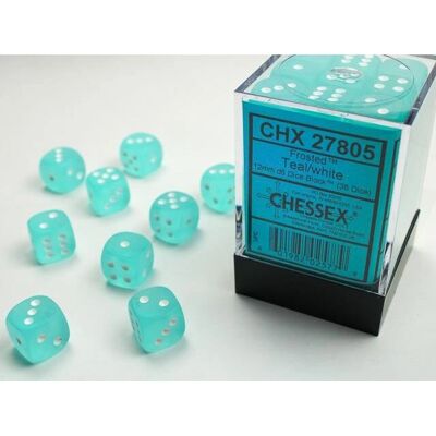 Chessex Teal/White Würfel - Würfel Chessex Teal/White Würfel - Würfel