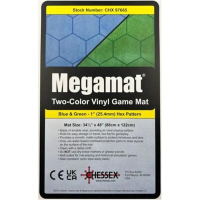 Chessex - Reversible Megamat 87.5x122cm - hexes - Battlemat Chessex - Reversible Megamat 87.5x122cm - hexes - Battlemat
