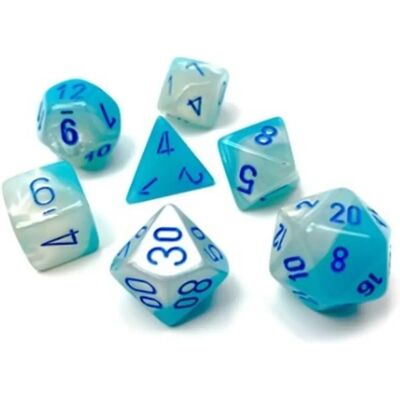 Chessex Gemini Polyedrisches Leuchten Würfelset - 7er Set Chessex Gemini Polyedrisches Leuchten Würfelset - 7er Set