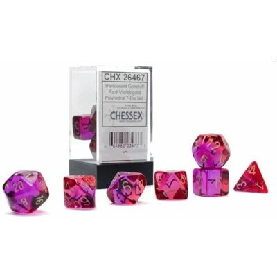 Chessex Gemini polyhedral 7 részes dobókocka készlet - 14+ Chessex Gemini polyhedral 7 részes dobókocka készlet - 14+