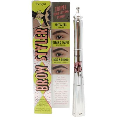 Benefit Benefit Brow Styler - Brow Pencil & Face Powder Duo - Soft Black Benefit Benefit Brow Styler - Brow Pencil & Face Powder Duo - Soft Black