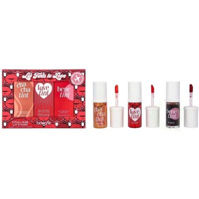 Benefit Cosmetics Lip Stain Set - Long-lasting, 3 shades, Easy to apply Benefit Cosmetics Lip Stain Set - Long-lasting, 3 shades, Easy to apply