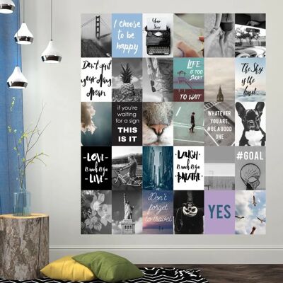 Walplus Travel Collage Wall Sticker - Wall Decor for Home & Commercial Walplus Travel Collage Wall Sticker - Wall Decor for Home & Commercial