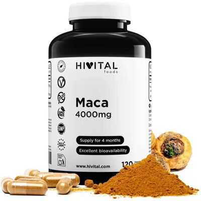 Maca Peruana 4000 mg - Energía y Vitalidad - Hivital Maca Peruana 4000 mg - Energía y Vitalidad - Hivital