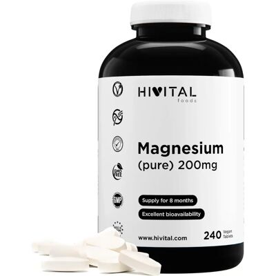 Hivital Magnesio 200 mg Citrato de Magnesio - 8 Meses de Tratamiento Hivital Magnesio 200 mg Citrato de Magnesio - 8 Meses de Tratamiento