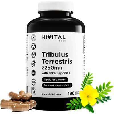 Hivital Tribulus Terrestris 2250 mg - Cápsulas Veganas Hivital Tribulus Terrestris 2250 mg - Cápsulas Veganas